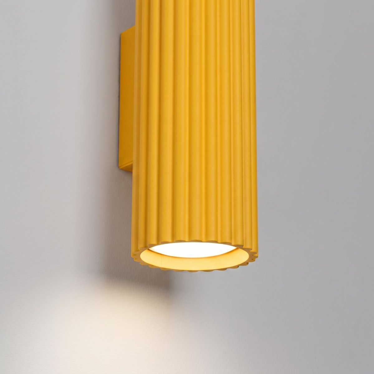 Applique murale Aluminium Jaune GU10 2 KARBON jaune, EDEN