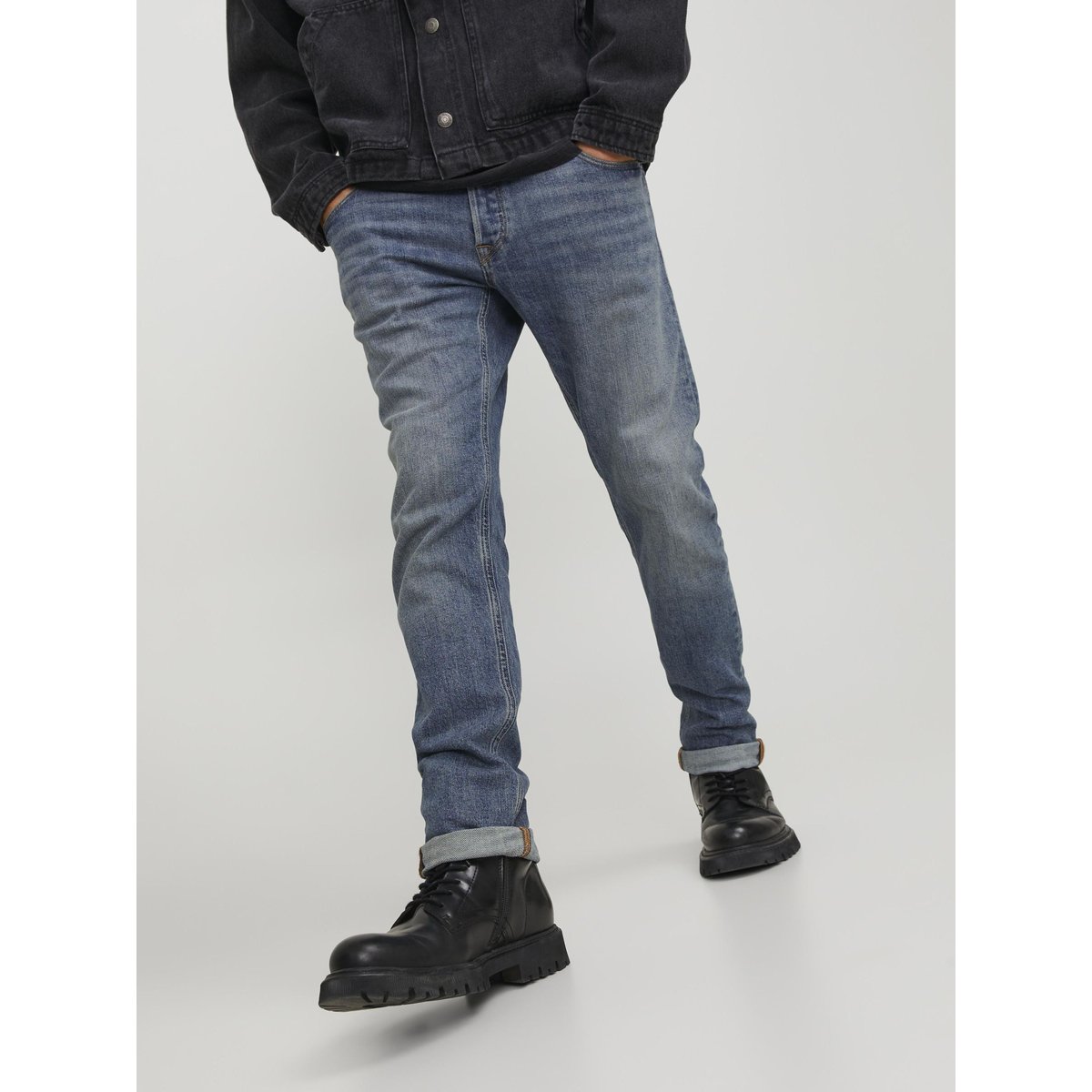 JJIGLENN JJCOLE AM 271 NOOS Jean slim Jean slim blue denim, JACK & JONES