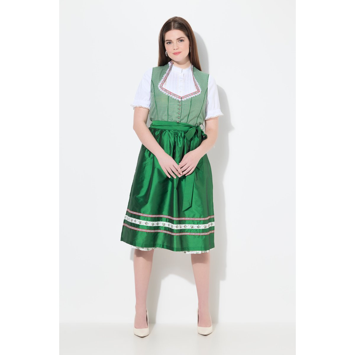 Dirndl sans manches vert gazon, ULLA POPKEN