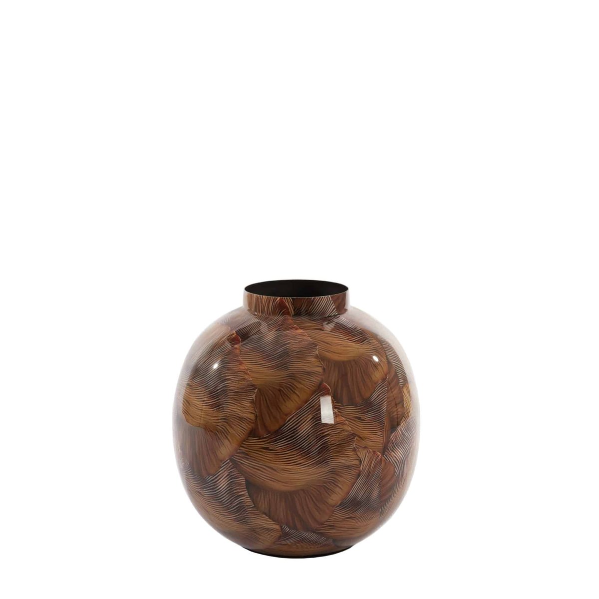 Vase Métal MILOS marron clair, LIGHT & LIVING