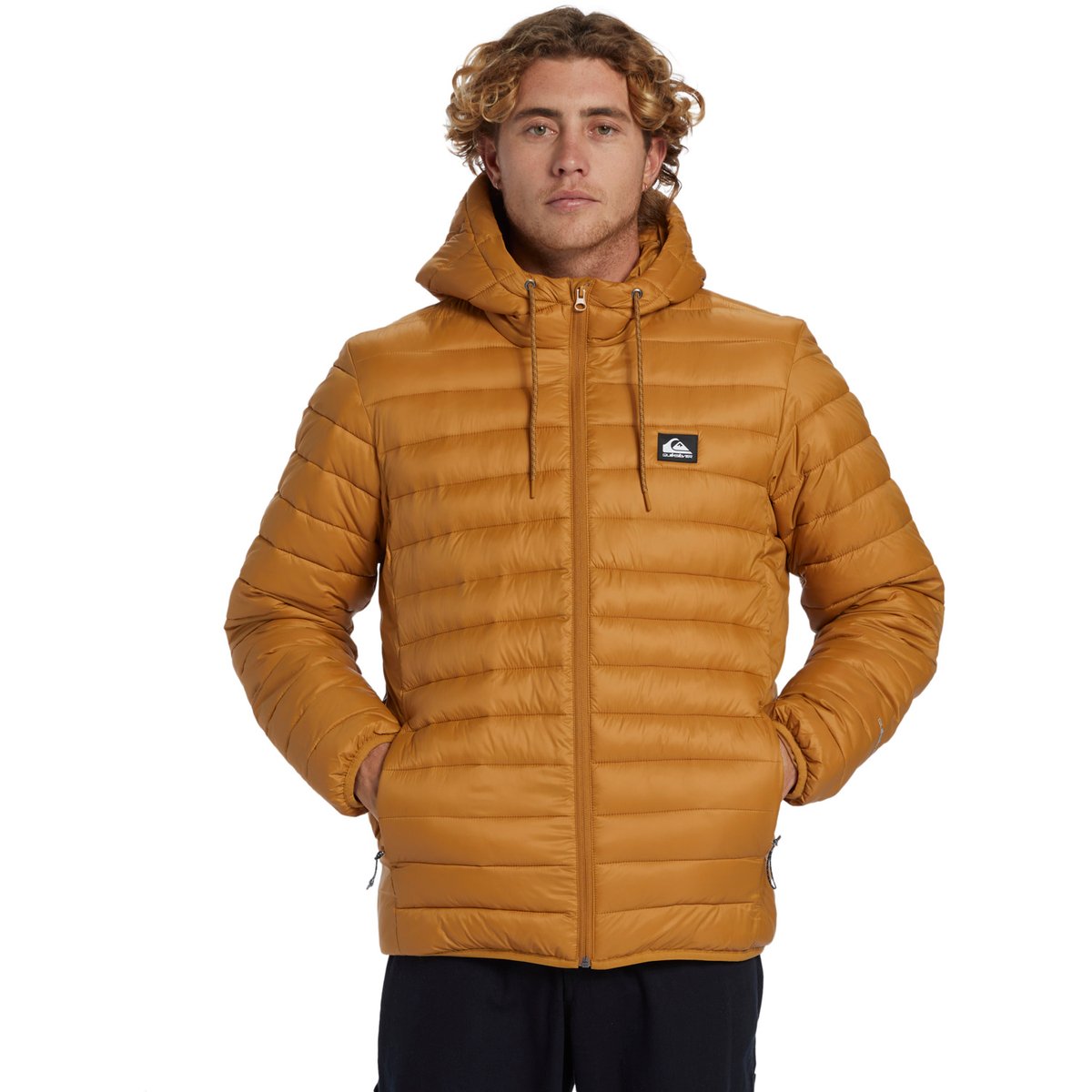 Doudoune à capuche marron bone brown, QUIKSILVER