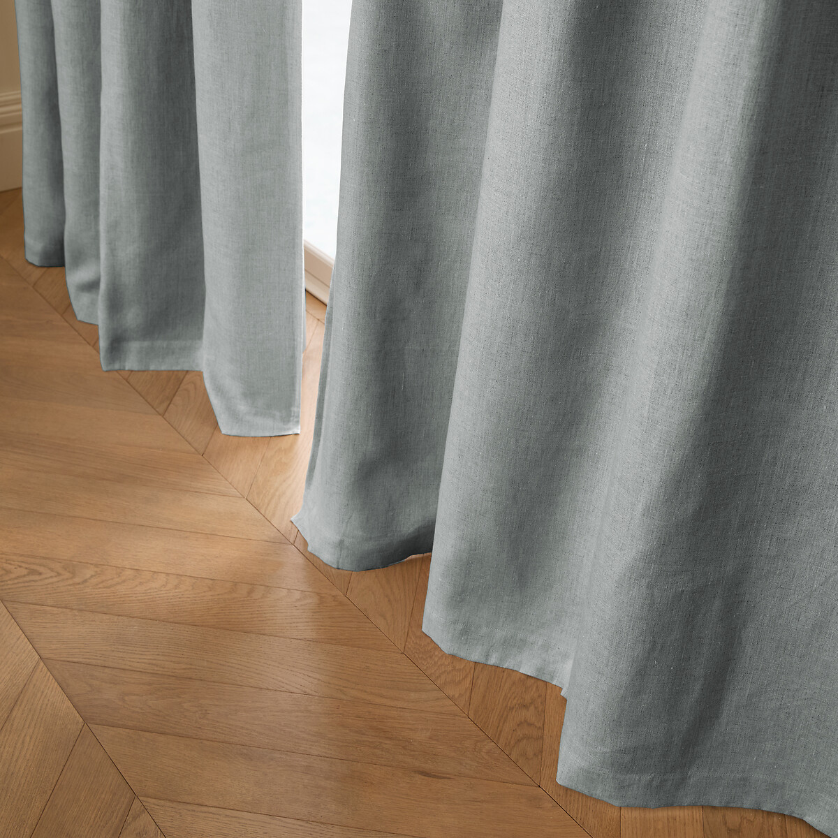Private Washed Linen Curtain with Eyelet Header rosmary, AM.PM