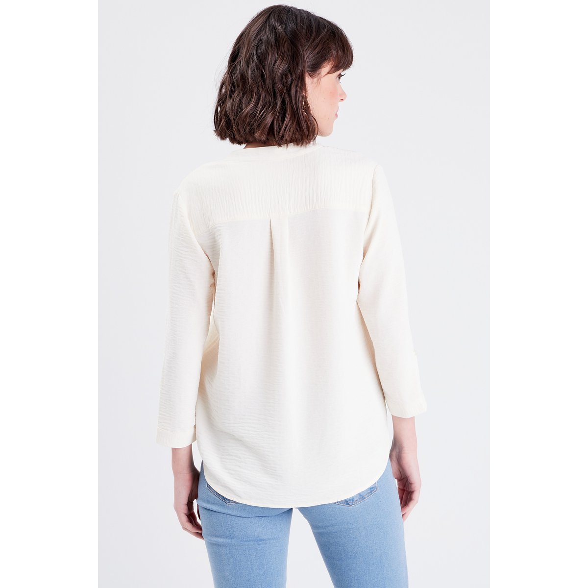 Chemise manches 3/4 ivoire, CACHE CACHE