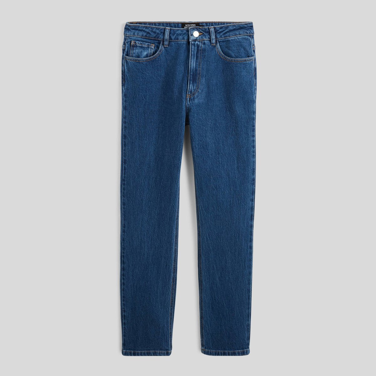 Jean droit stone denim, MONOPRIX