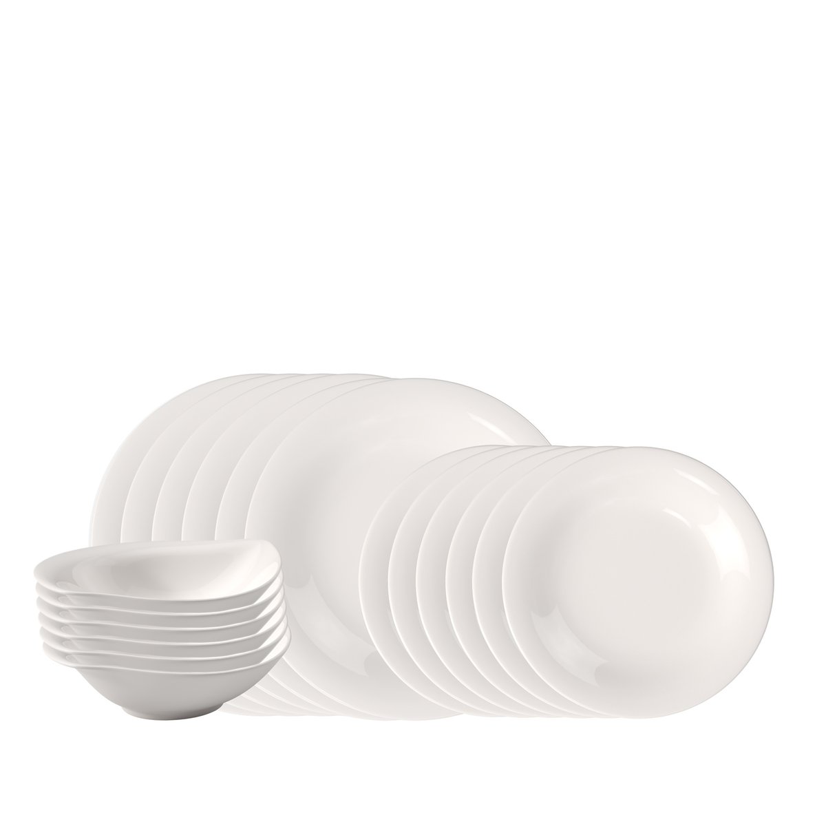 Set De Dîner, 18 Pièces Ec ESSENTIAL couleur unique, LIKE. BY VILLEROY & BOCH