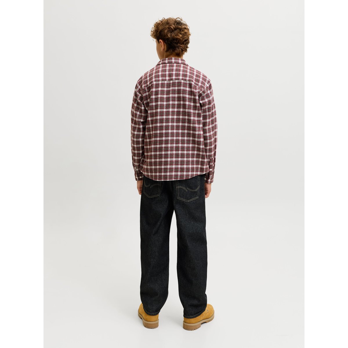 Jean Baggy Fit black denim 1, JACK & JONES JUNIOR