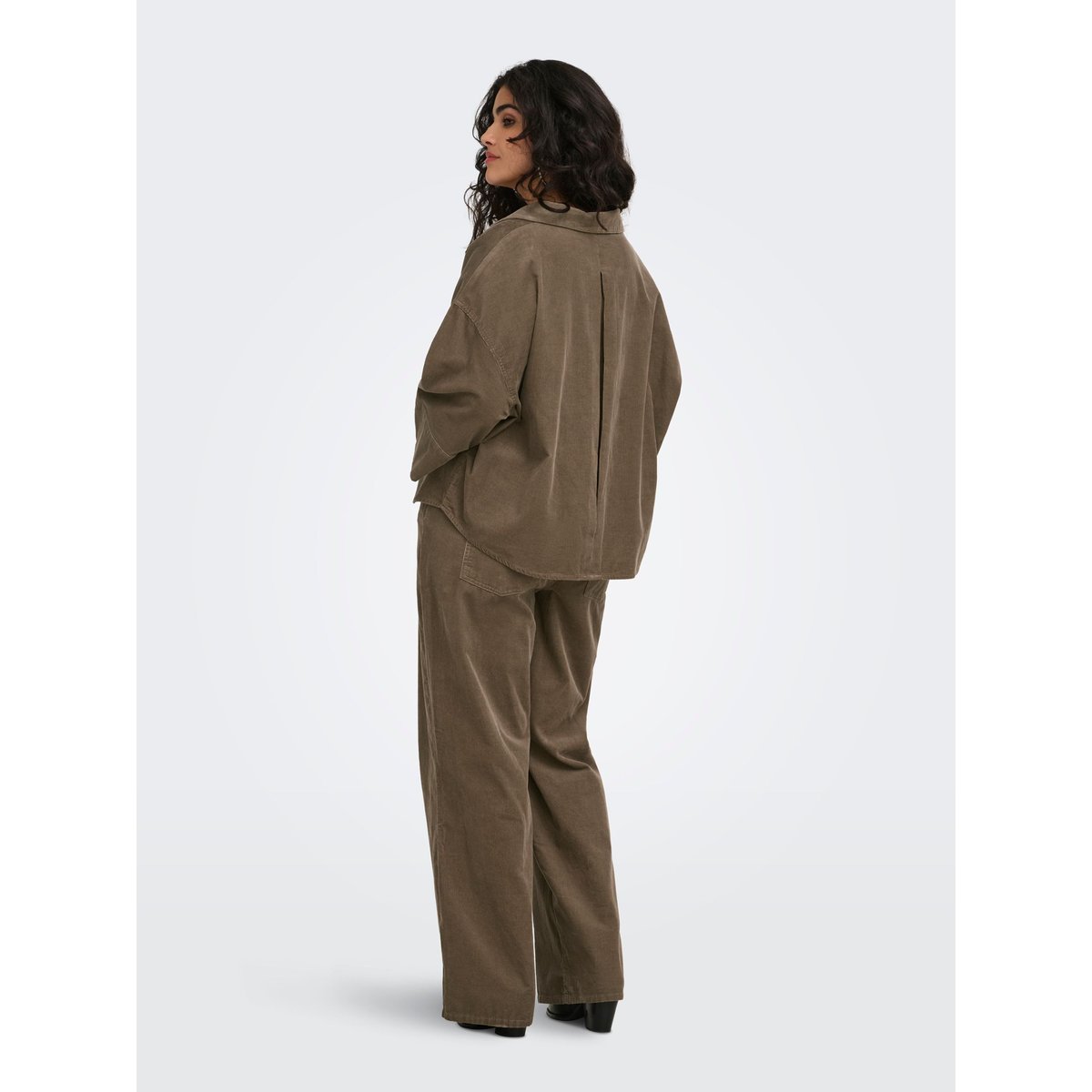 Chemise En Corduroy walnut, ONLY CARMAKOMA