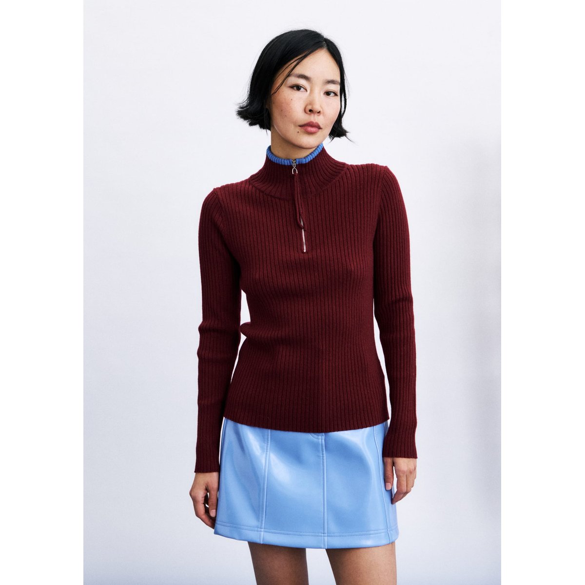 Pull Kuju en laine KUJU bordeaux, FRNCH
