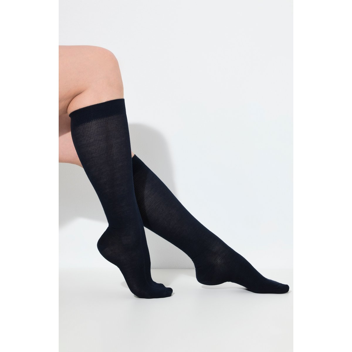 Mi-bas de contention, compression élevée bleu nuit, ULLA POPKEN