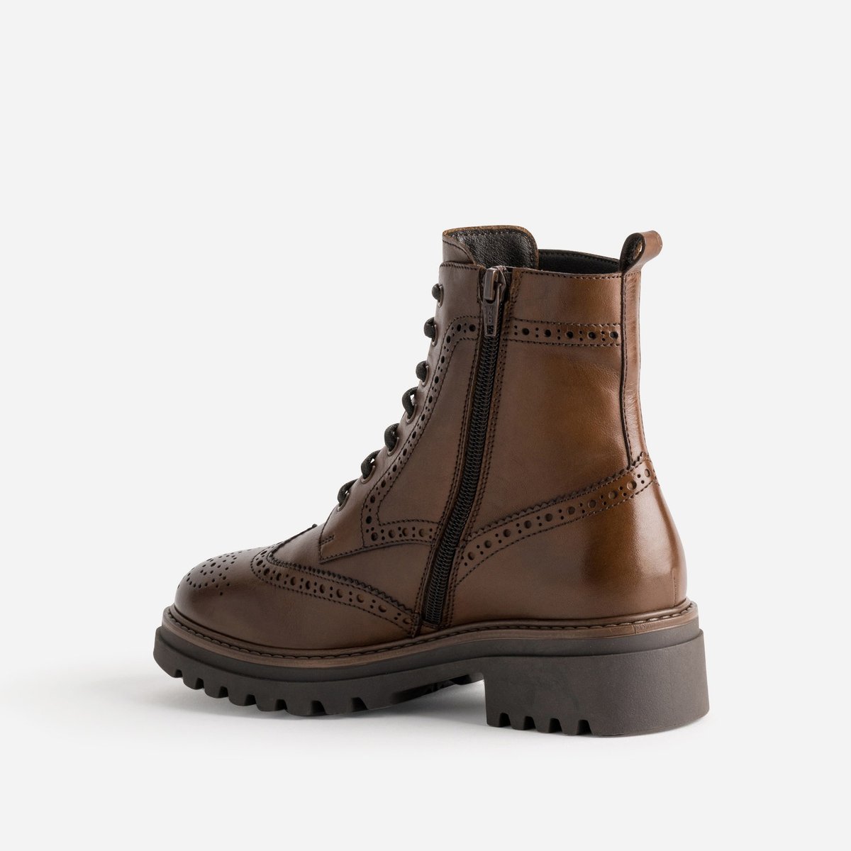 Boots en cuir LEA cognac, TEXTO