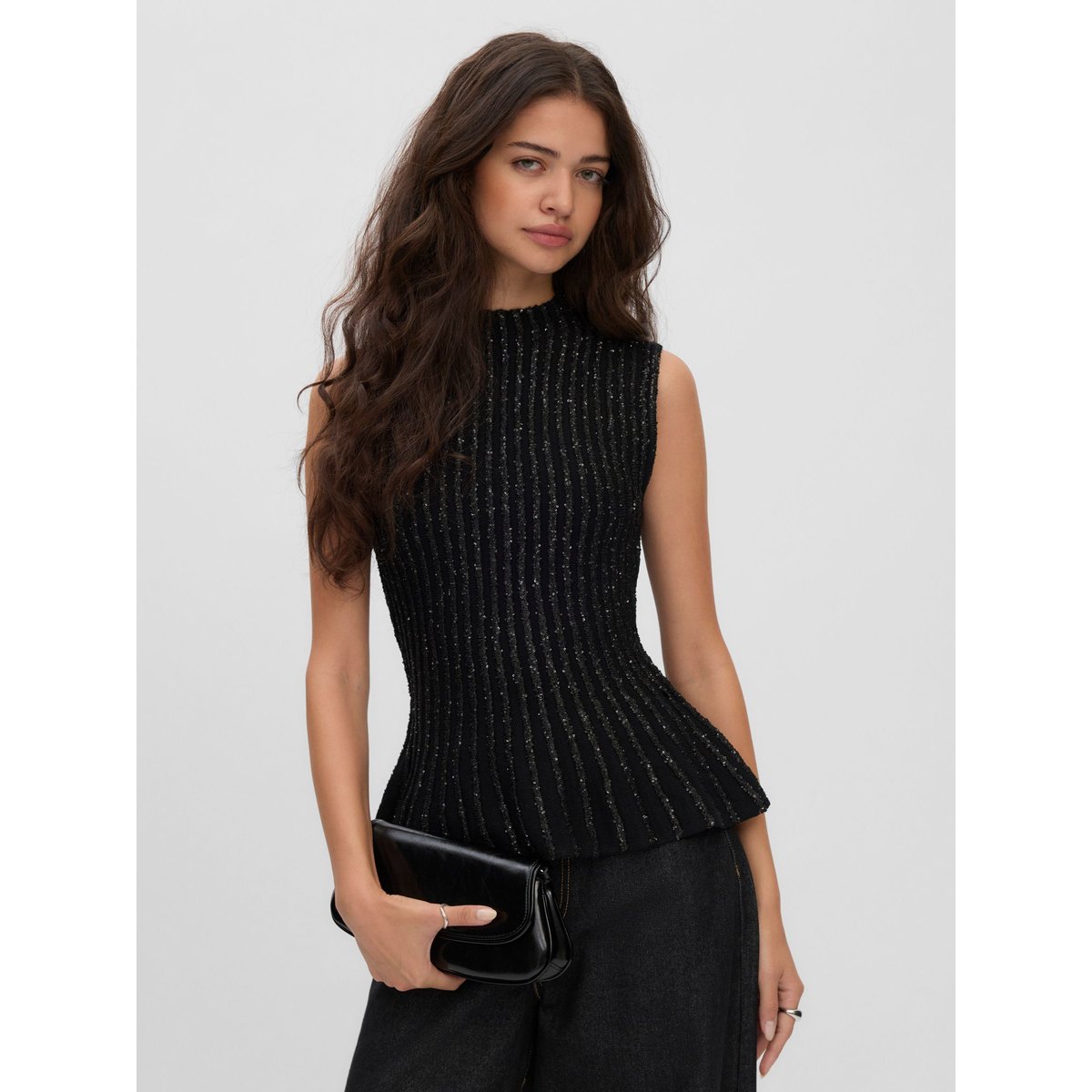 Pull En Maille black 1, VERO MODA