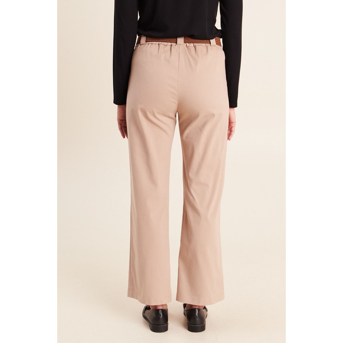 Lot de 2 pantalons cargo taille haute sable, BREAL