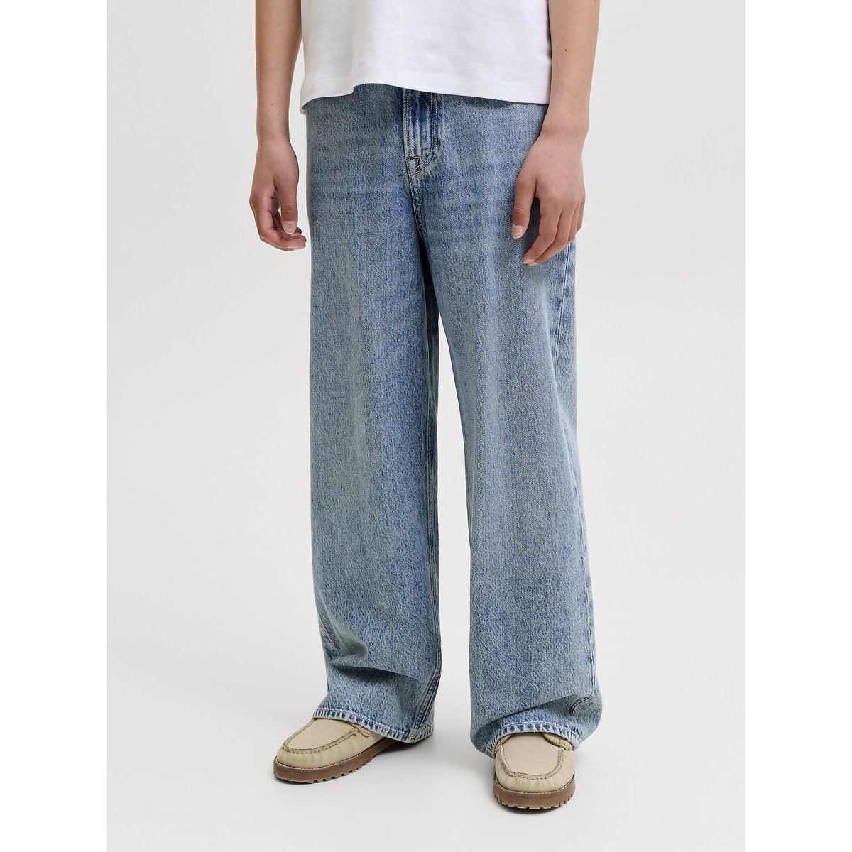Jean large, DAVE bleu denim clair, JACK & JONES JUNIOR