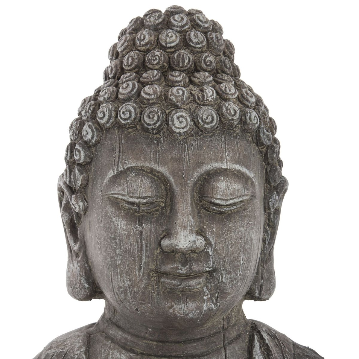 Statuette de bouddha décoration zen JAYAN gris, ATMOSPHERA