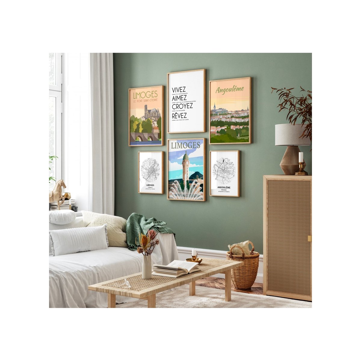 Affiche ville Limoges blanc, L'AFFICHERIE