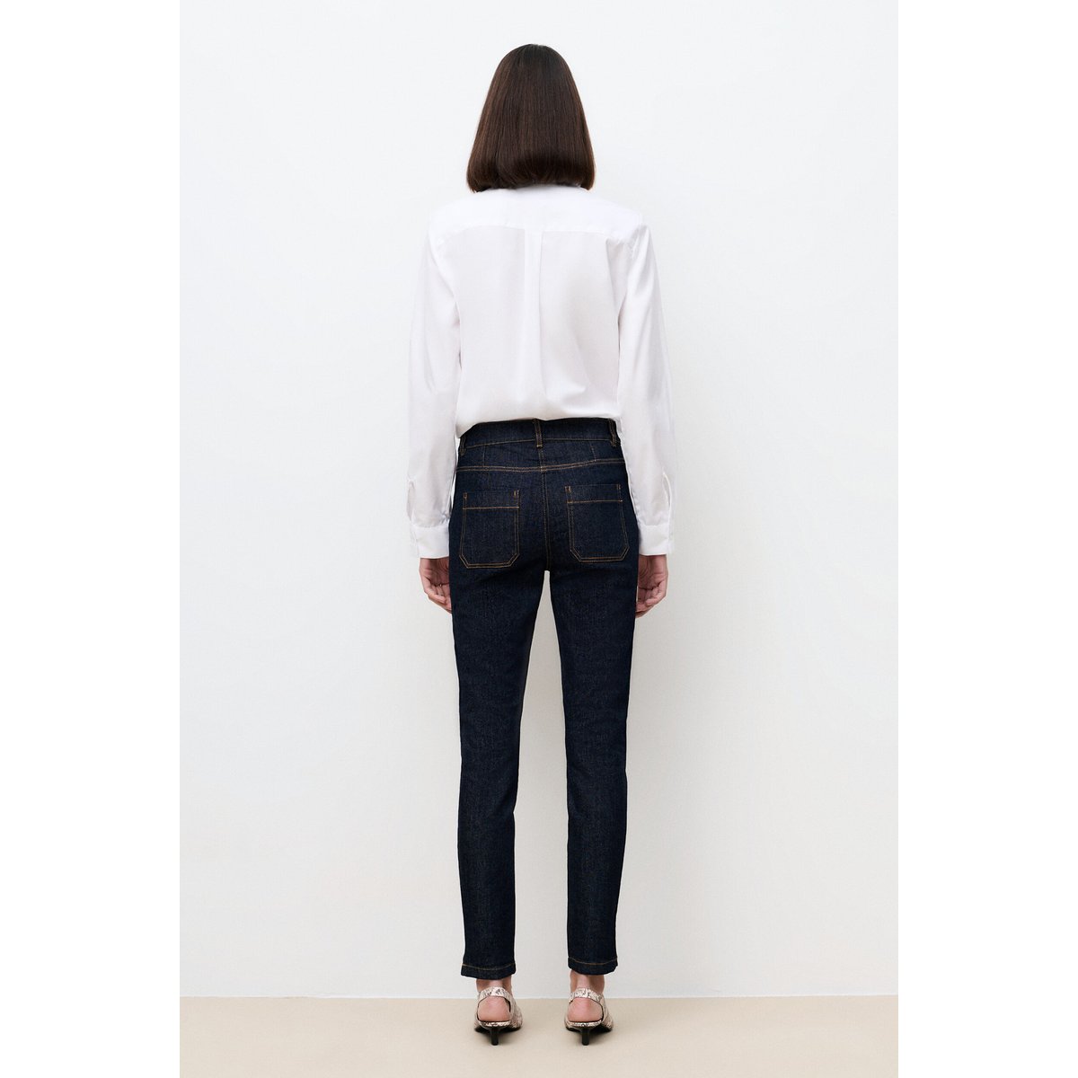 Pantalon slim élégant POMMYDENIM denim brut, CAROLL