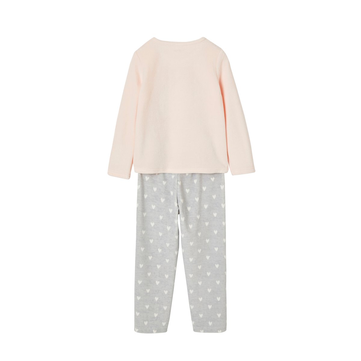 Pyjama velours renard rose clair, VERTBAUDET