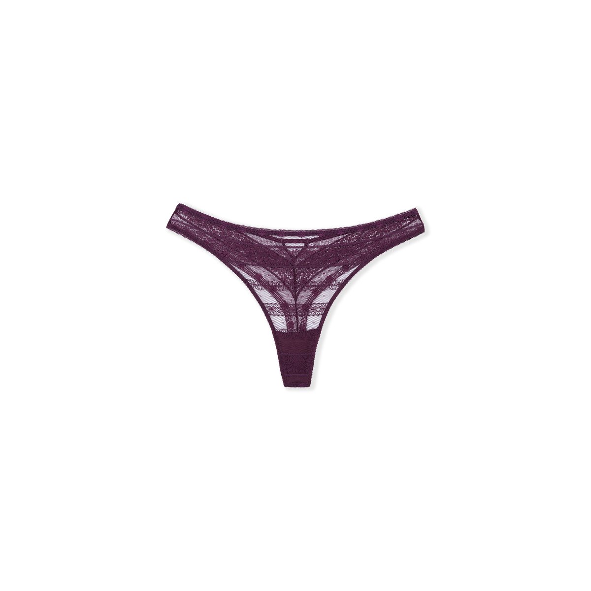 Tanga en dentelle EXCEPTION prune, ETAM