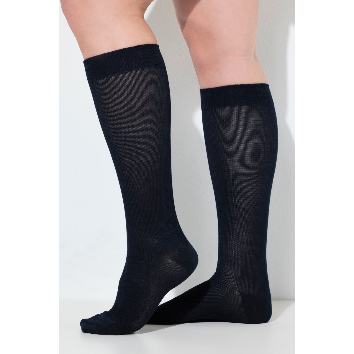 Mi-bas de contention, compression élevée bleu nuit, ULLA POPKEN