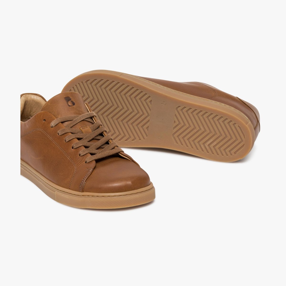 Basket en cuir TALVO - BAREFOOT SNEAKERS cognac, BOCAGE