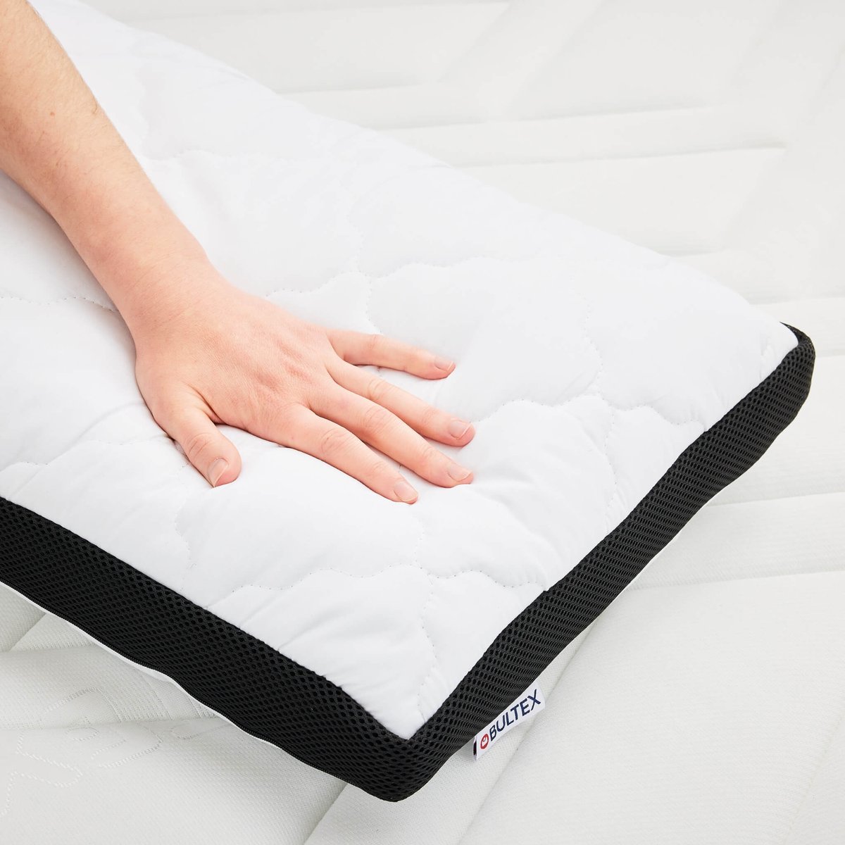 Oreiller spécial cervicales mousse mémoire blanc, BULTEX