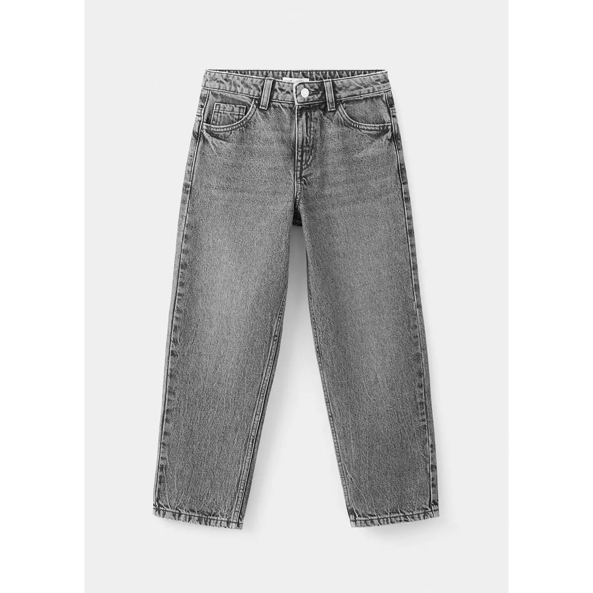 Jean straight fit gris denim, MANGO KIDS
