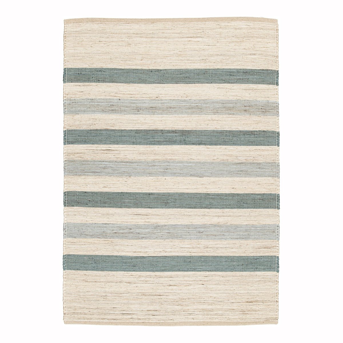 Tapis design en jute tissé main MISTRAL bleu naturel, AFK LIVING