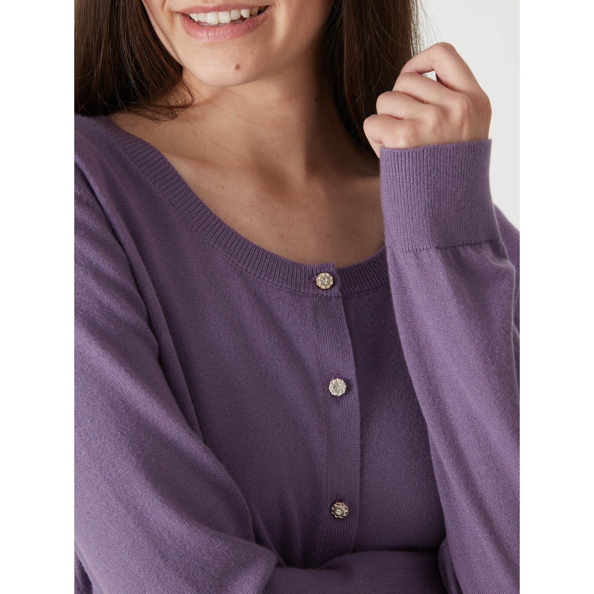 Cardigan élégant raisin, DAXON