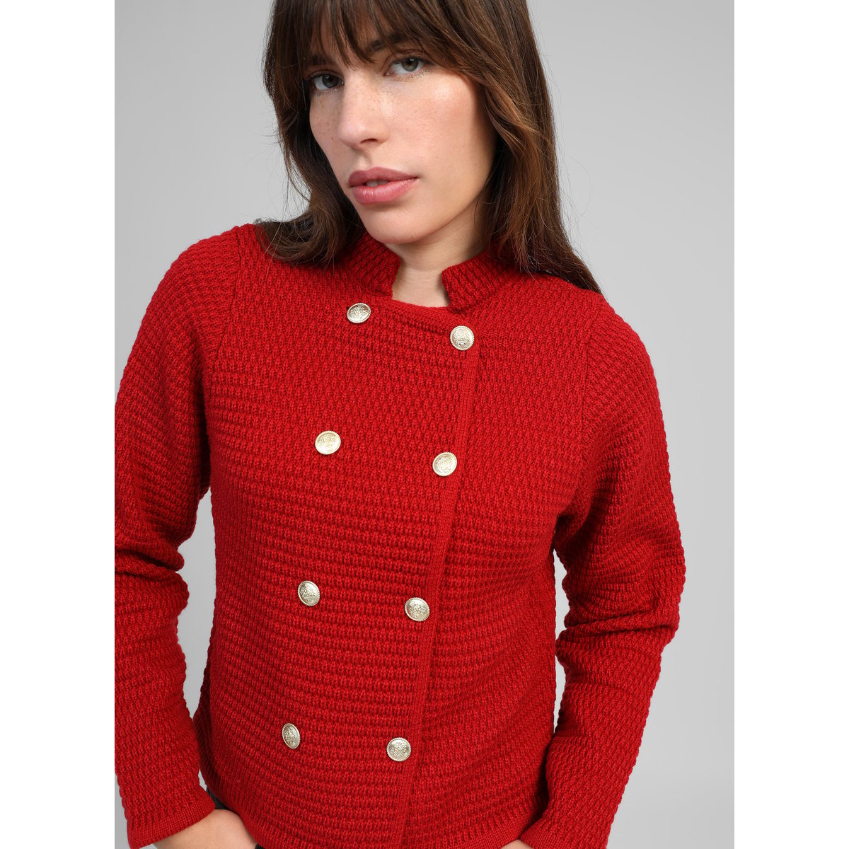 Gilet VOSCAR rouge, AN'GE