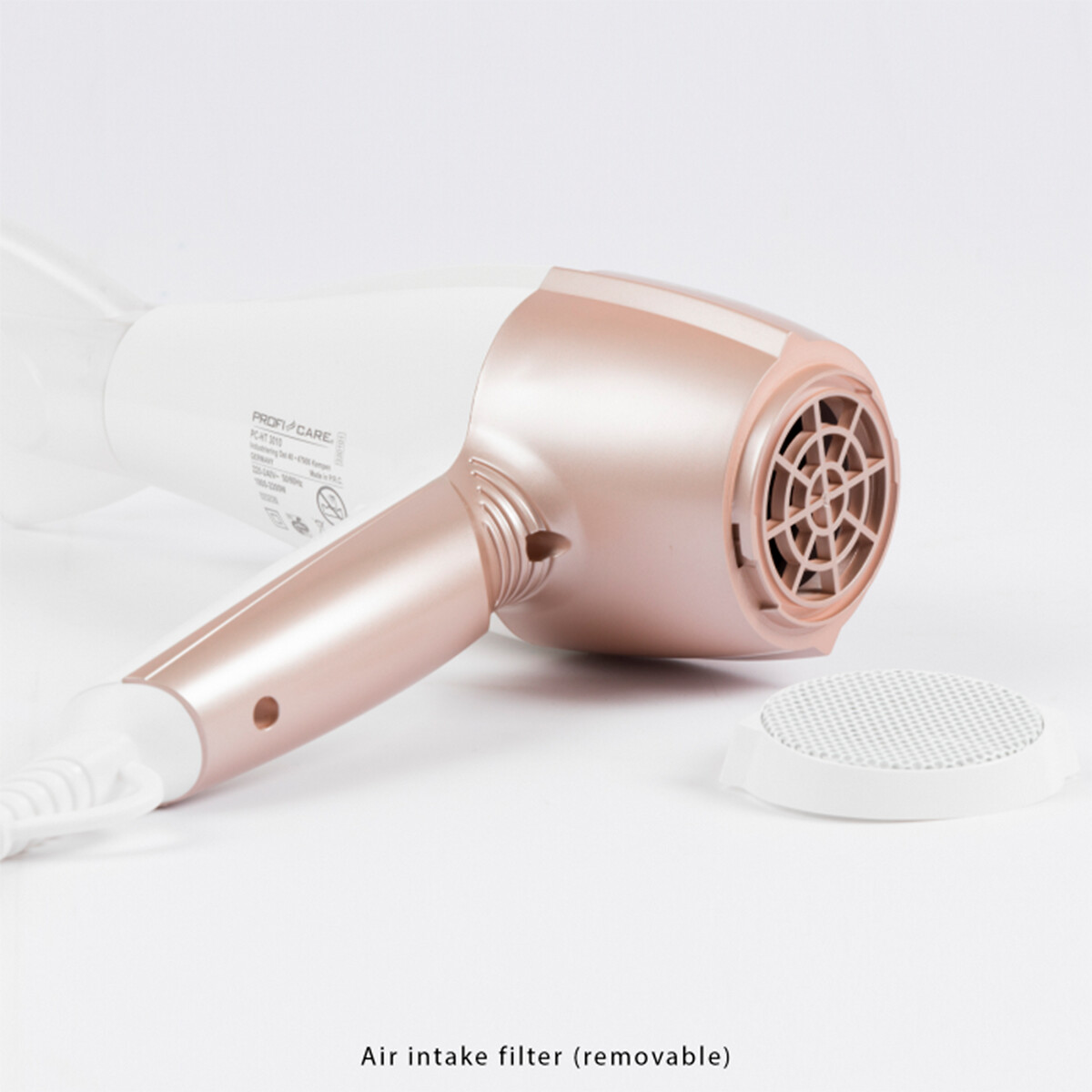 Secador de cabelo profissional 2200 W, branco, da Proficare branco, PROFICARE