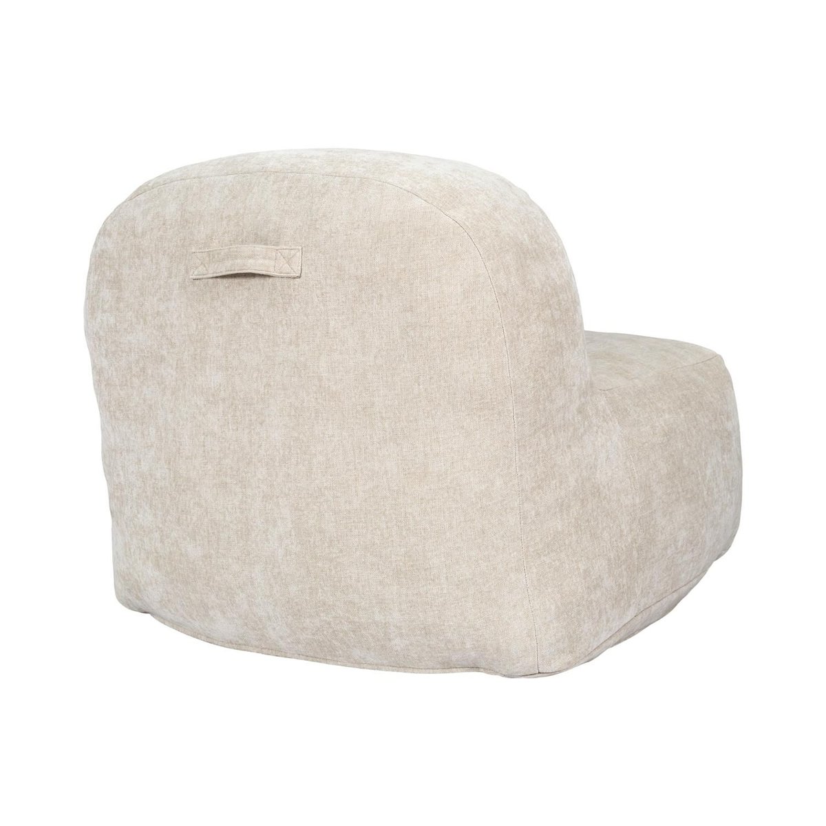 Fauteuil compressé en tissu doux sans montage AUSTIN beige, THE HOME DECO FACTORY
