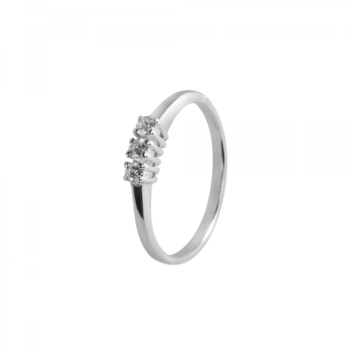 Bague en or blanc 375 B-CLASSIC argent, BLUESPIRIT