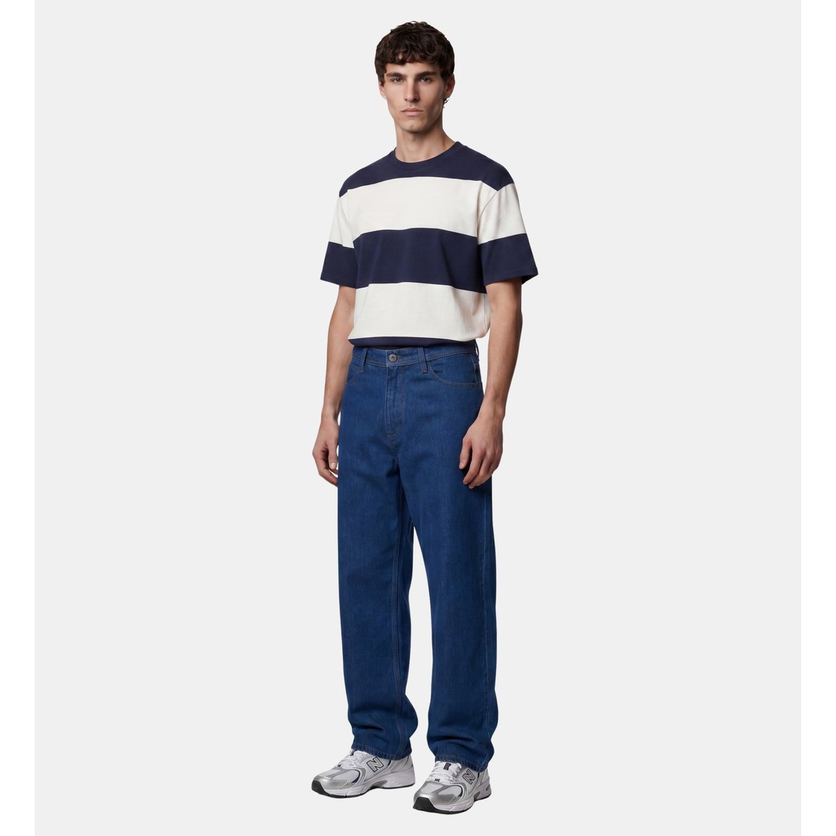 Jean loose teniwide coton brut, GALERIES LAFAYETTE
