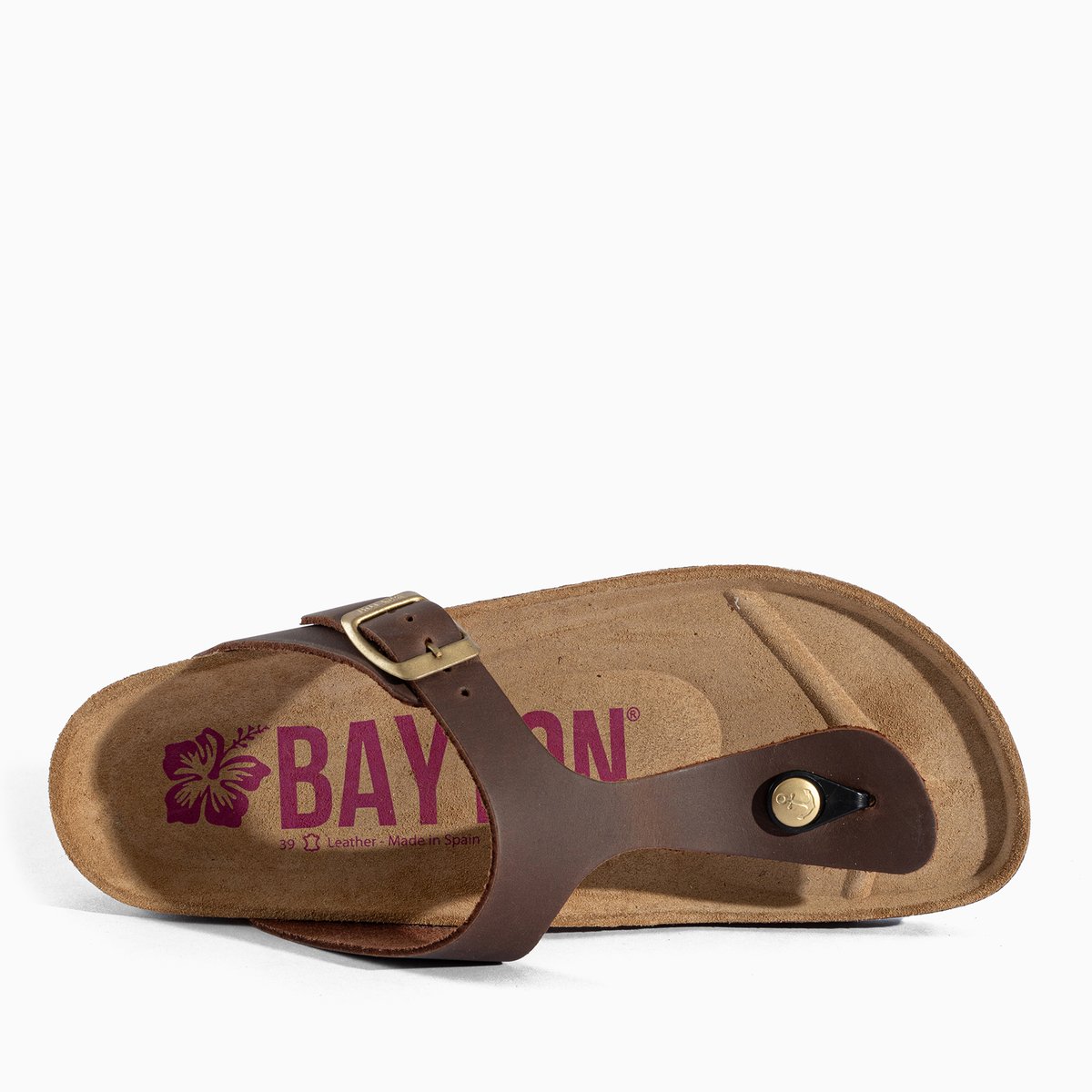 Tongs MERCURE marron, BAYTON