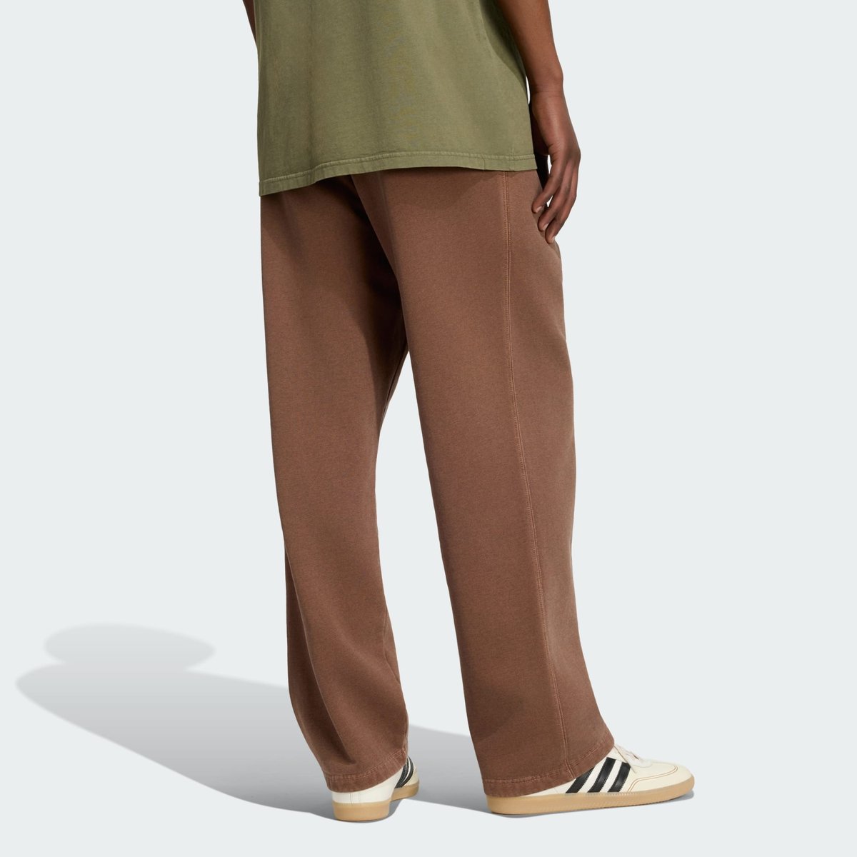 Pantalon Ourlet Ouvert Délavé Trèfle Essentials Pantalon Ourlet Ouvert Délavé Trèfle Essentials preloved brown, adidas Originals