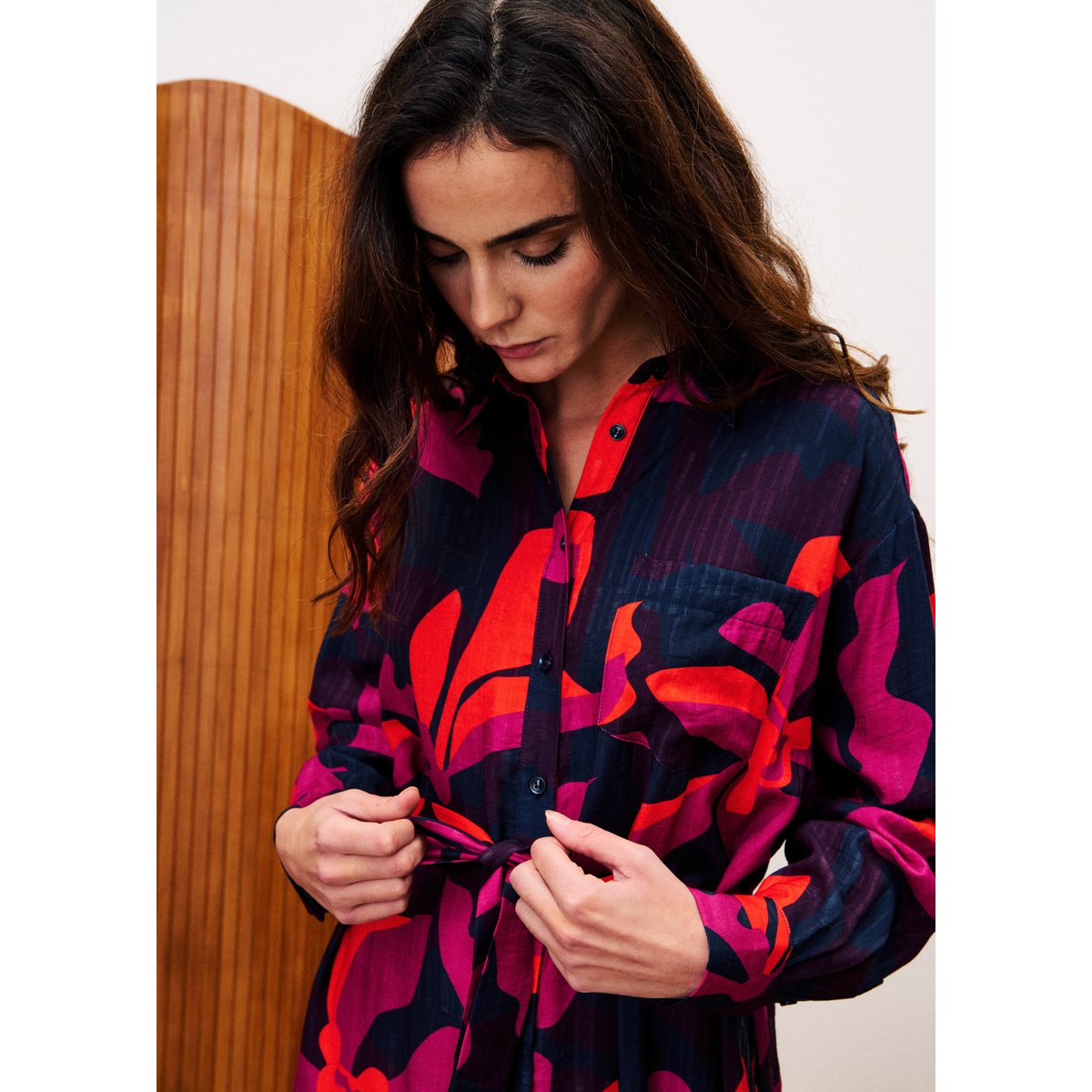 Robe longue SUREAU geo flowers, FRNCH
