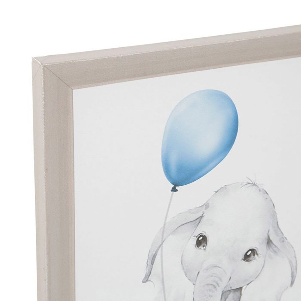 Lot de 3 tableaux toile Balloons 30x30 blanc, DECORATIE