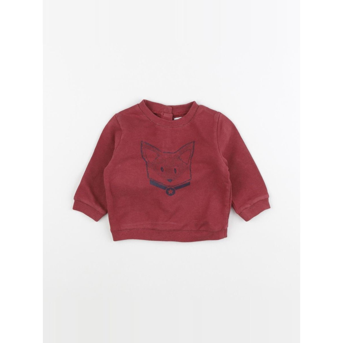 Sweat - Etat satisfaisant rouge, VERTBAUDET