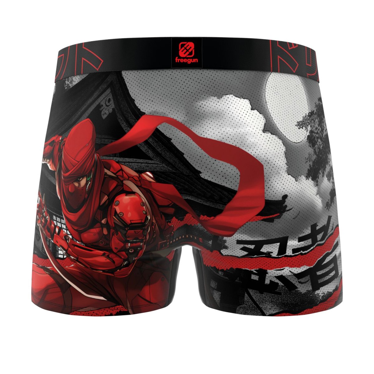 Lot De 3 Boxers Microfibre bleu/noir/rouge/gris/rose, FREEGUN
