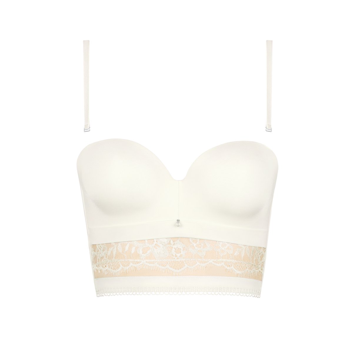 Soutien-gorge bustier balconnet préformé Daydream mariage ivoire, LISCA