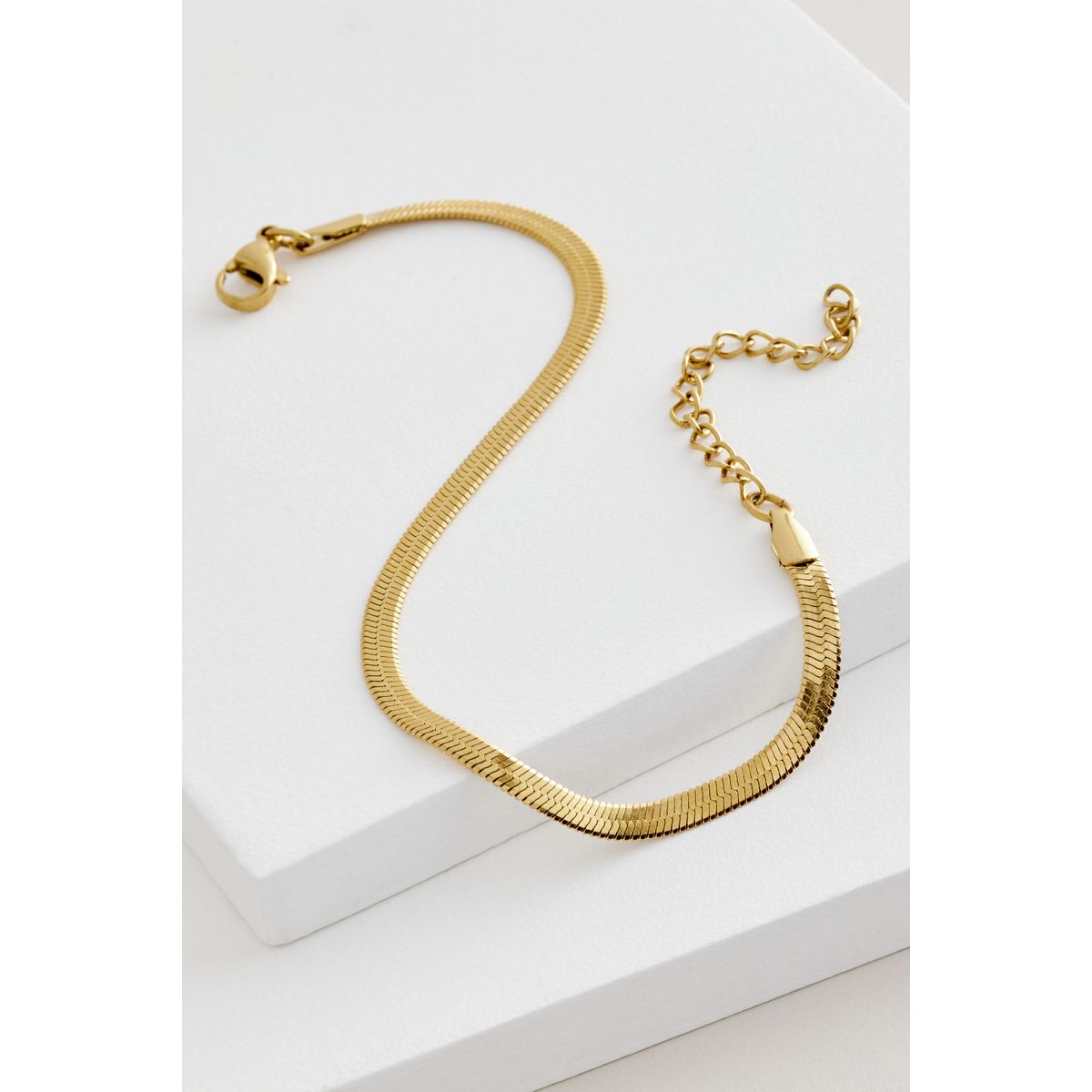Bracelet chaîne serpent doré, NEXT