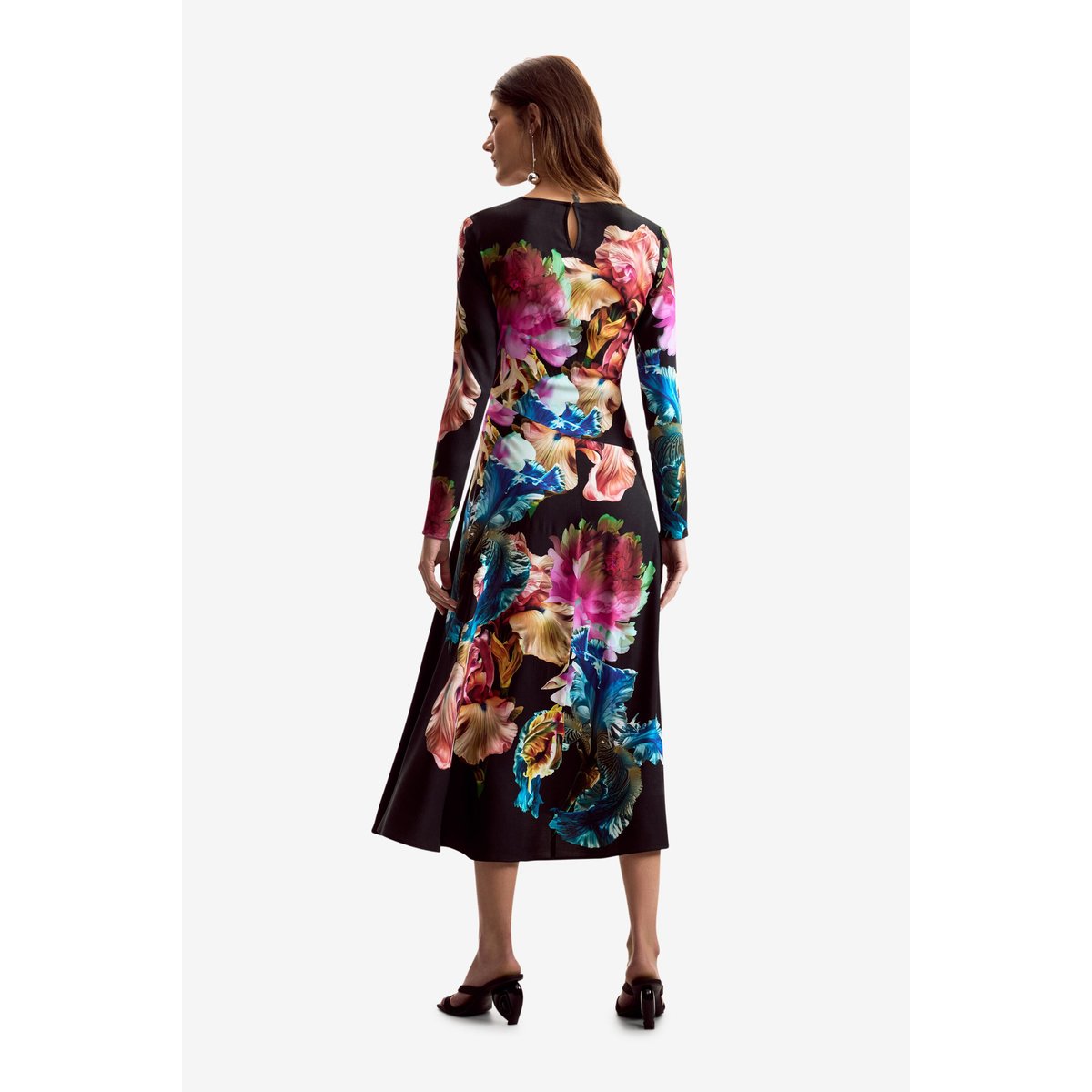 Robe à manches longues M. C. Lacroix noir, DESIGUAL