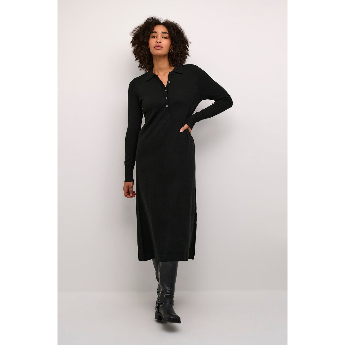 Dress noir black deep, KAFFE