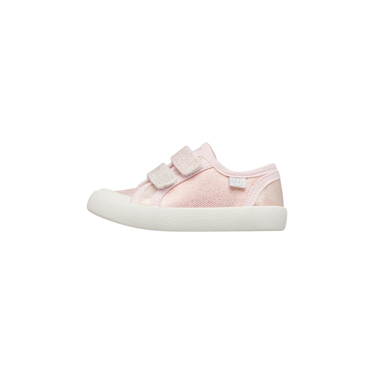 Baskets en tissu avec fermeture scratch SUMMER VL. rose-, NATURINO