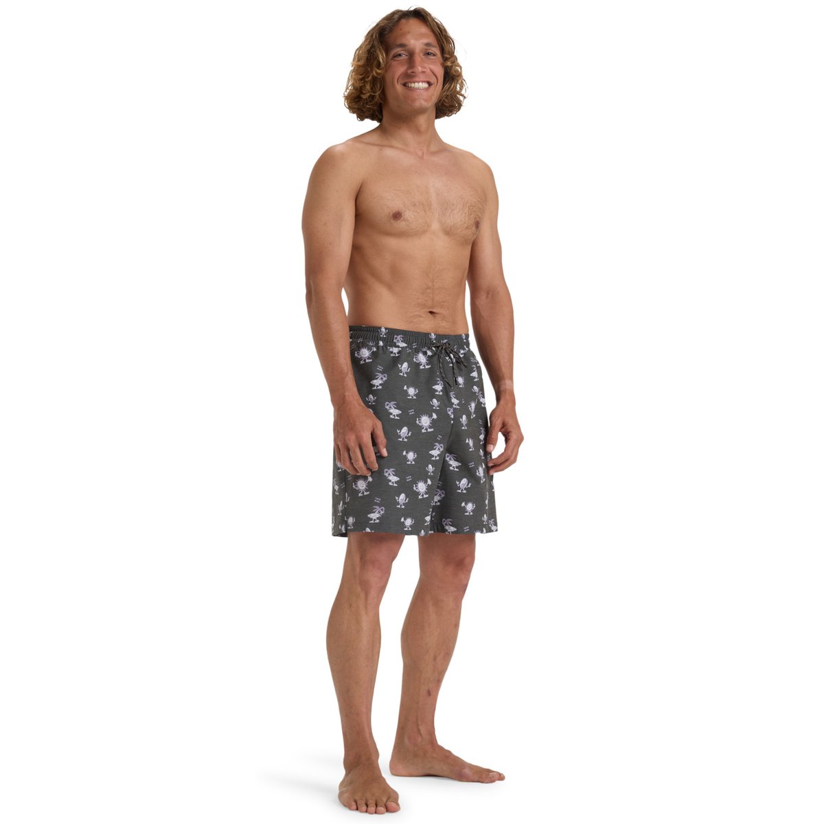 Short de bain WASTED TIMES 18.5" noir raven, BILLABONG