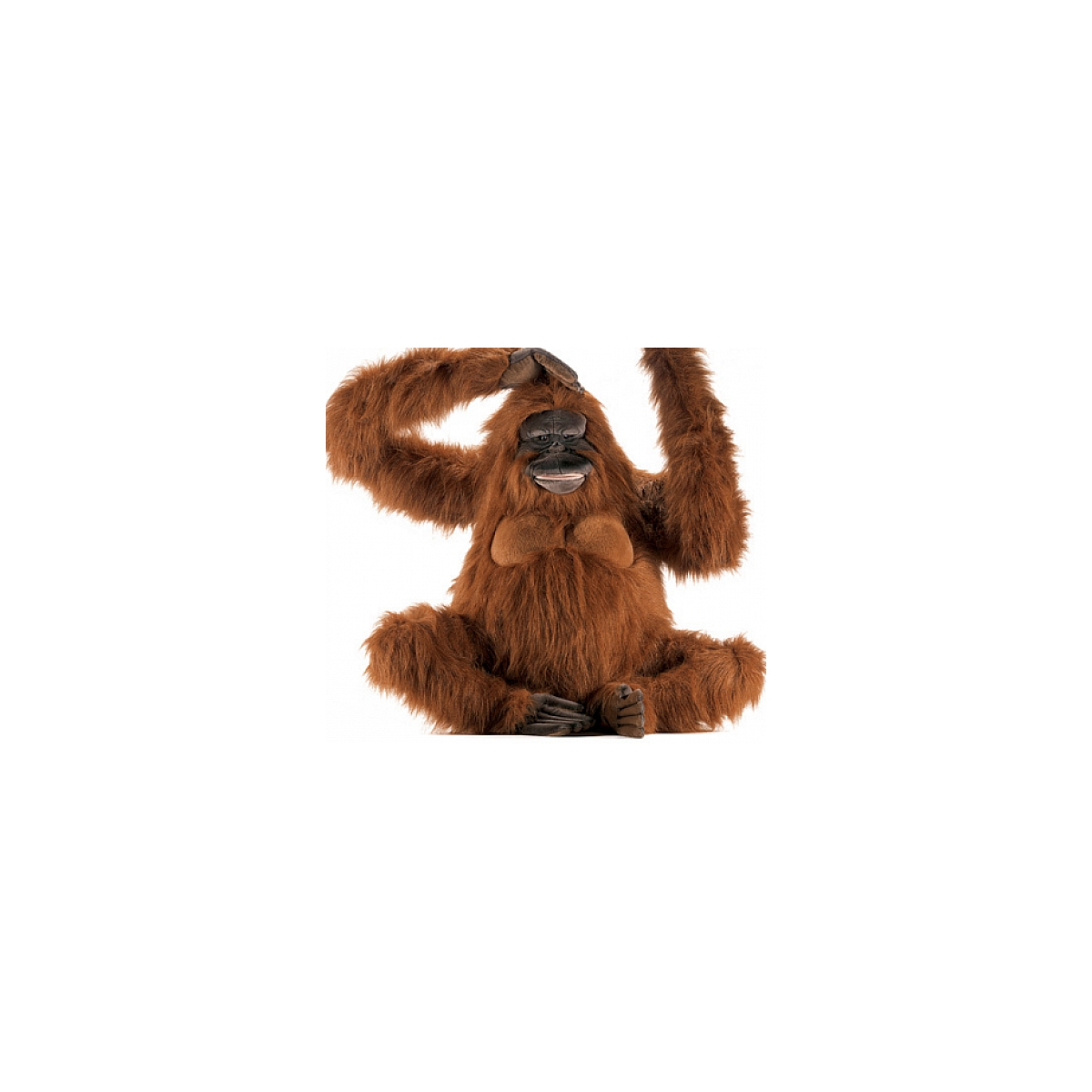Hansa Peluche Geante Orang Outang 90 cm H couleur unique, HANSA