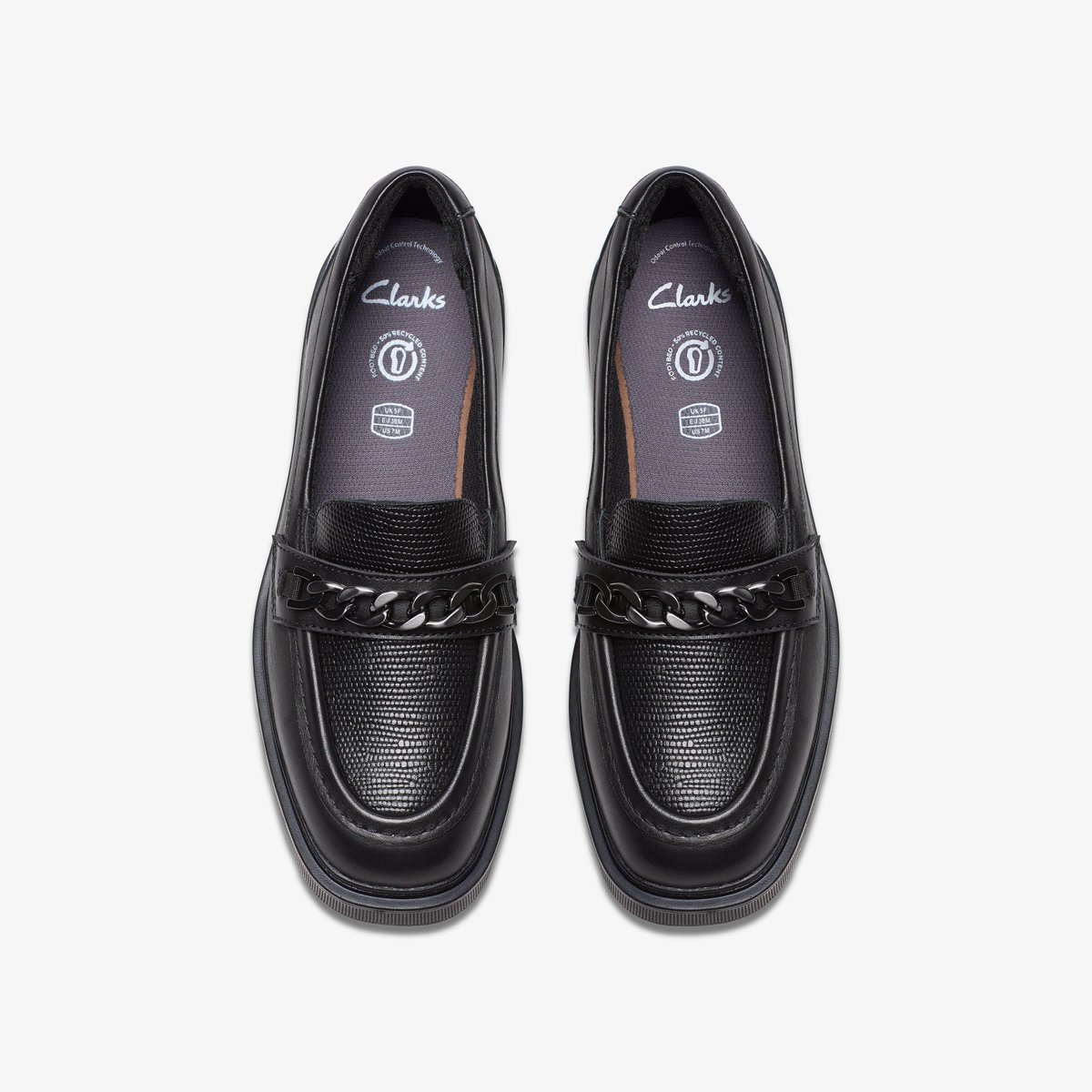 Mocassins Cuir ERIS EDGE Y noir, CLARKS