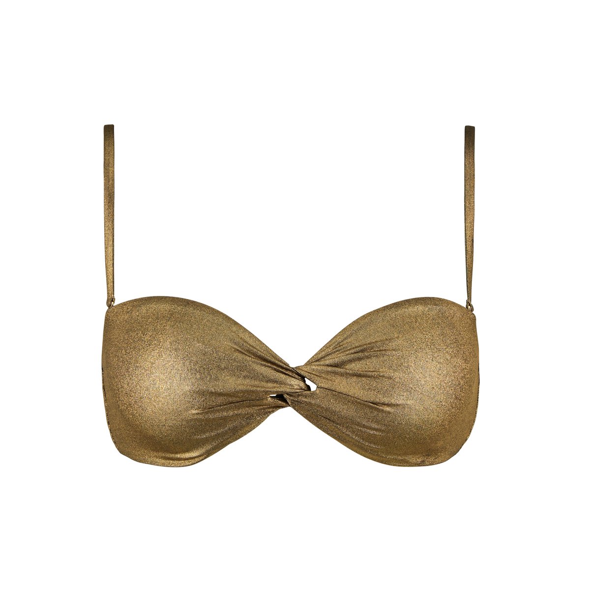 Haut de maillot de bain Bandeau Sunlight Glow doré, AUBADE