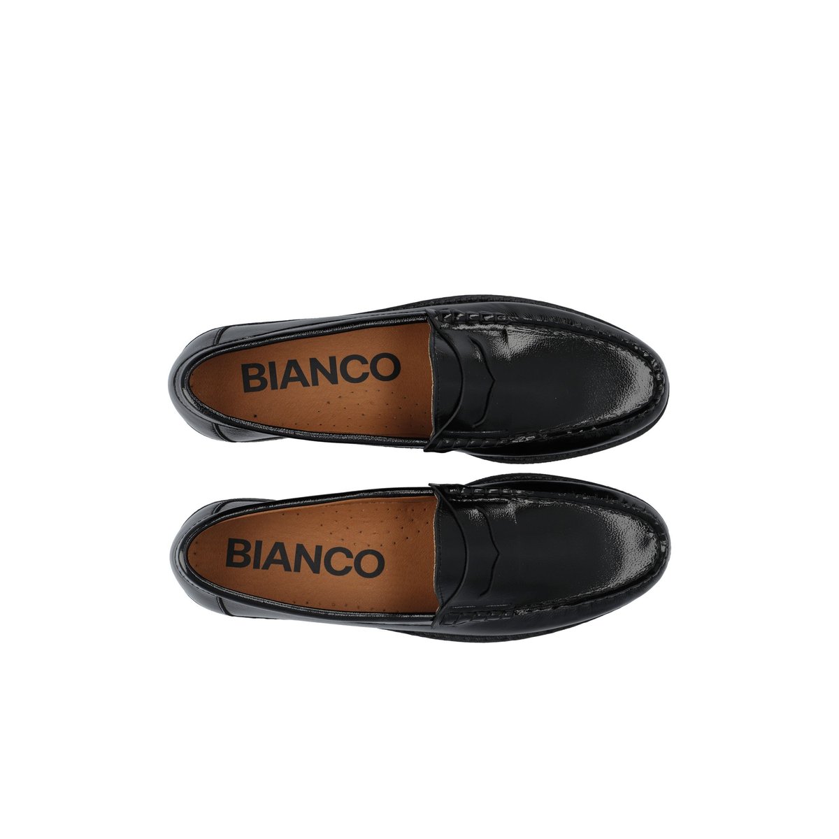 Mocassins En Cuir noir - black, BIANCO
