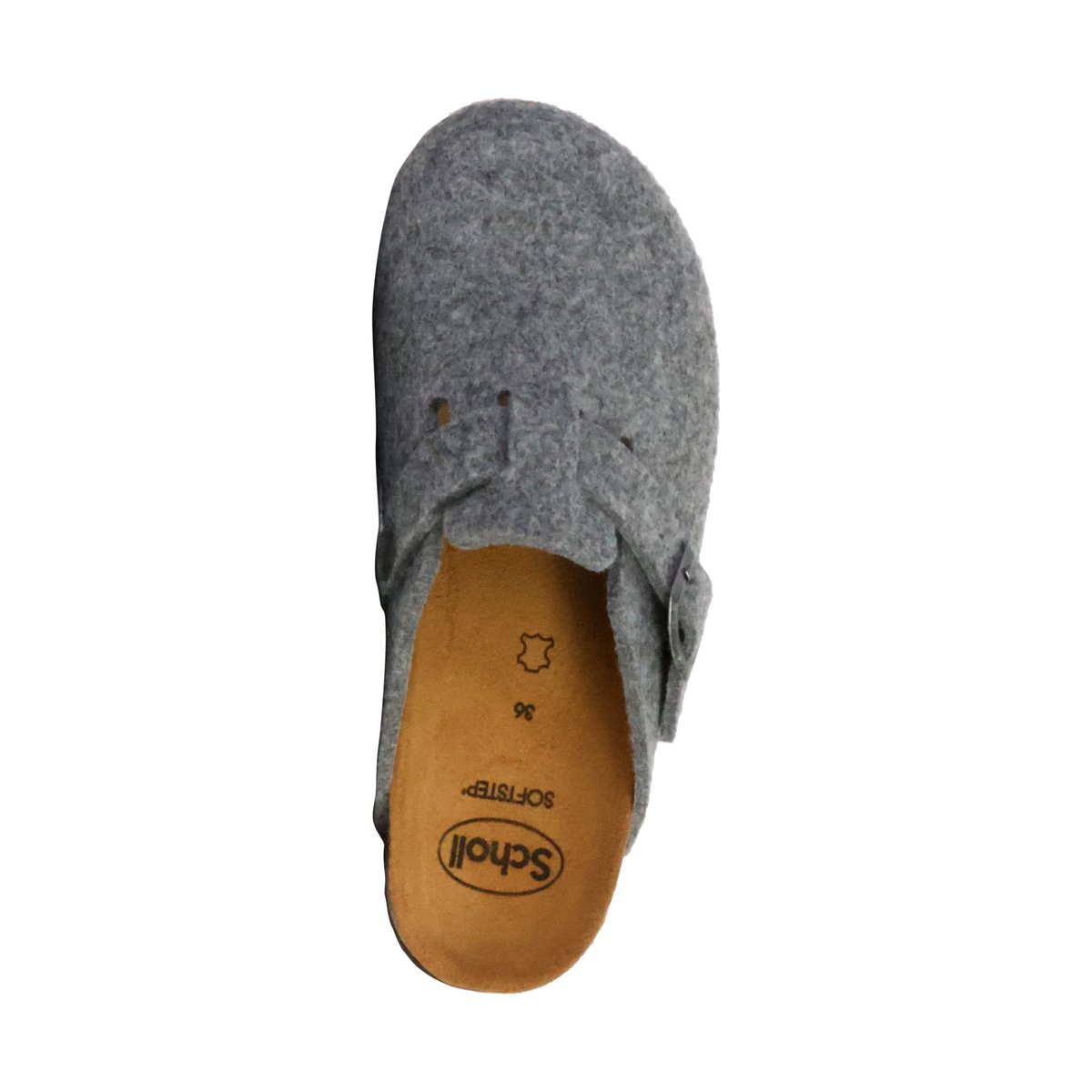 Mules Cuir Fae gris, SCHOLL